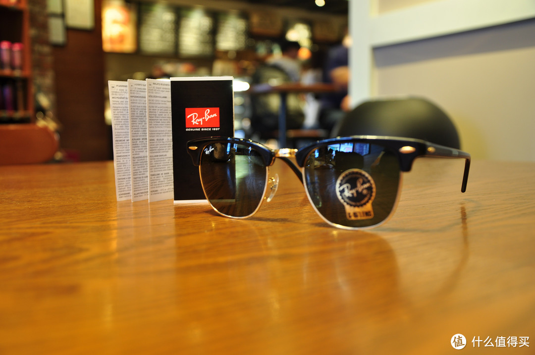 七夕礼物：Ray·Ban 雷朋 RB3016 Clubmaster 复古款太阳镜 49mm