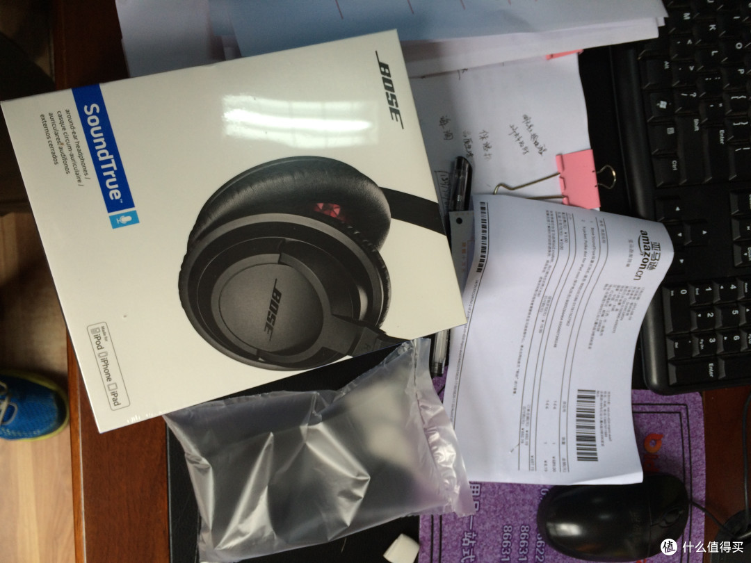亚马逊819 699元 Bose SoundTrue 黑色耳罩式耳机开箱
