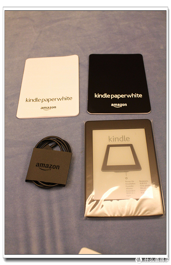 kindlepaperwhite3電子書閱讀器開箱曬物本體數據線電源鍵屏幕說明書