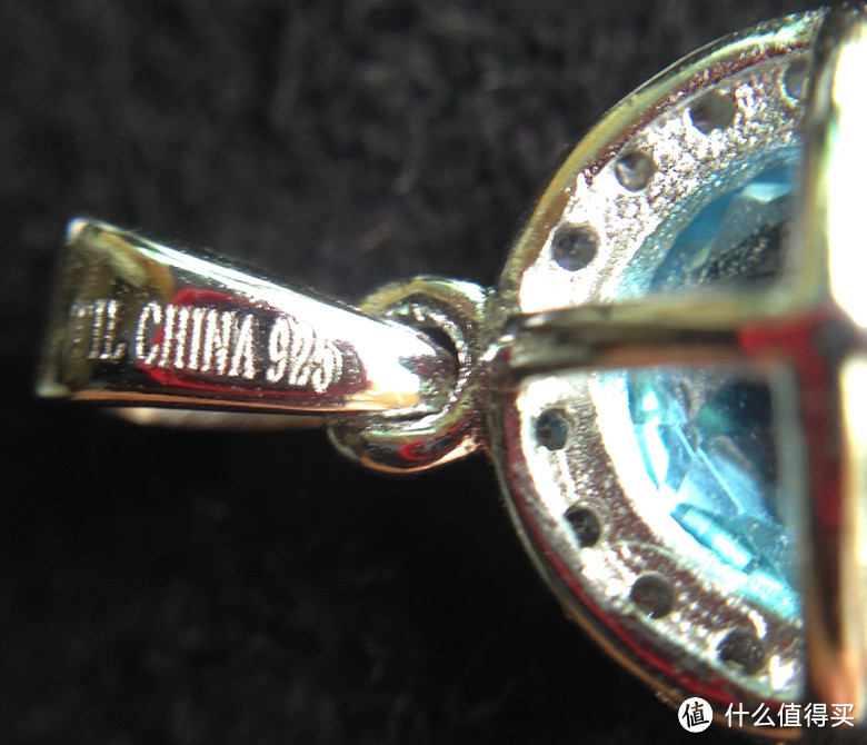 蓝色控的剁手记：美亚直邮 Sterling Silver 托帕石 吊坠项链