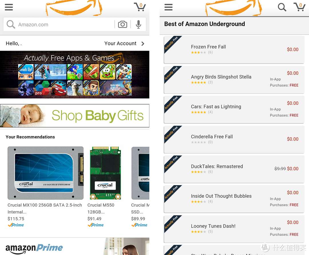内购应用也完全免费：Amazon 亚马逊 推出 Underground项目 欲借免费对抗Google Play