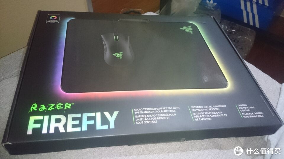 会发光的鼠标垫：Razer 雷蛇 Firefly 烈焰神虫 游戏鼠标垫