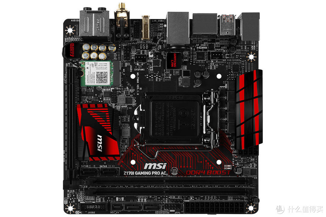 麻雀虽小五脏俱全：msi 微星 发布 Z170I Gaming Pro AC Mini-ITX主板
