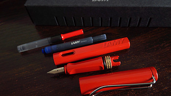 lamy 凌美 Safari狩猎者亮骚宝石红 F尖0.5钢笔