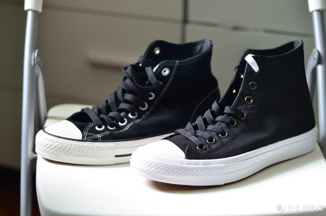 CONVERSE 匡威 Chuck Taylor All Star II 黑色高帮帆布鞋