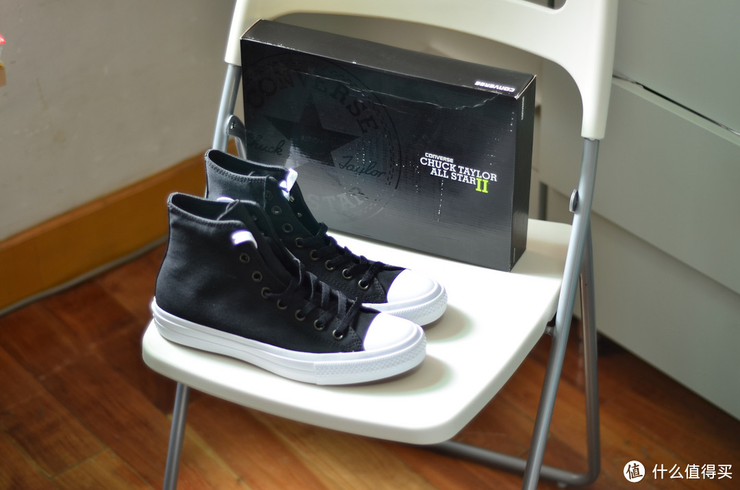 CONVERSE 匡威 Chuck Taylor All Star II 黑色高帮帆布鞋