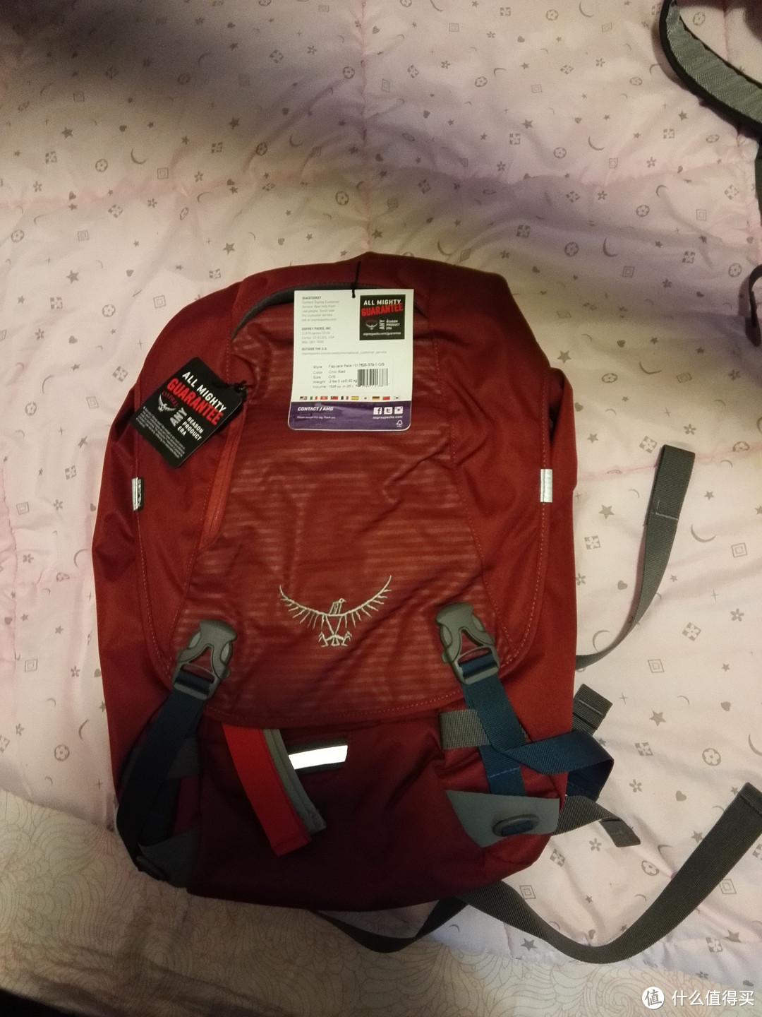 Osprey flapjack pack 25L(红色）双肩背包 渣拍摄开箱