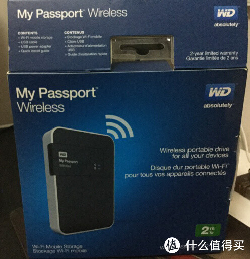 WD 西部数据 My Passport Wireless 2TB wifi移动存储设备简单开箱试用