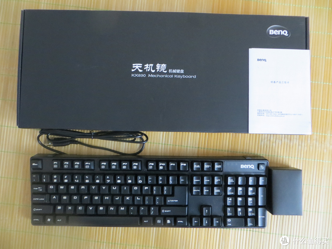 入坑的开始，BenQ 明基 KX890 天机镜机械键盘 cherry黑轴普及版开箱