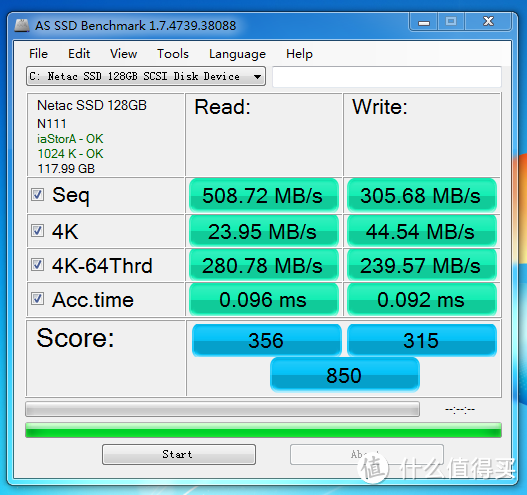 高性价比的选择 — Netac 朗科“越影”128G SSD固态硬盘拆解和测试