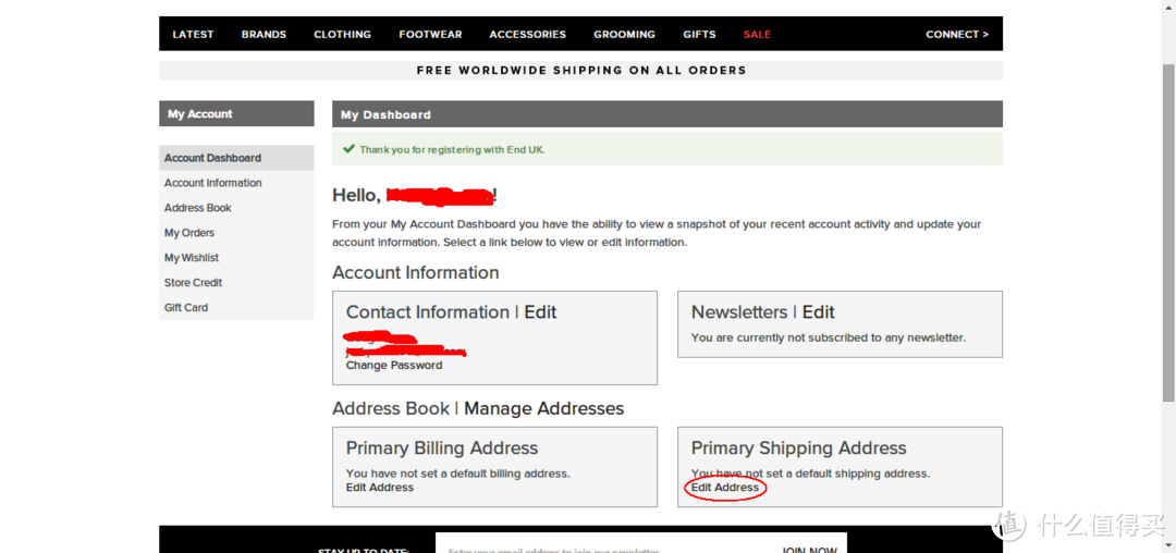 英国男士服饰商城 E N D.手把手直邮攻略