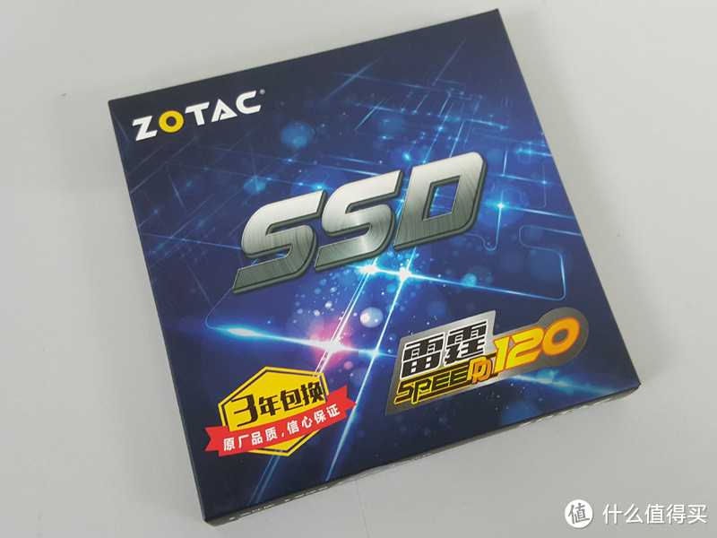 传说中很难抢的 ZOTAC 索泰 雷霆 SPEED120 120G 固态硬盘，居然是个4K小王子