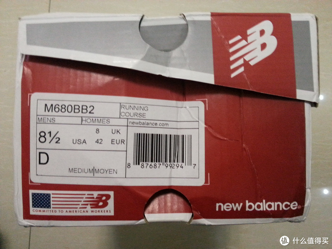 开箱分享首次海淘：New Balance M680v2 跑鞋