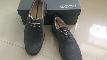 奇葩的欧码：ecco 爱步 Contoured Plain Toe Tie 男士休闲皮鞋