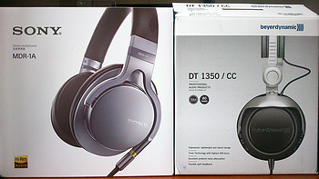 SONY 索尼 MDR-1A & beyerdynamic 拜亚动力 dt1350 cc 头戴式耳机简单开箱