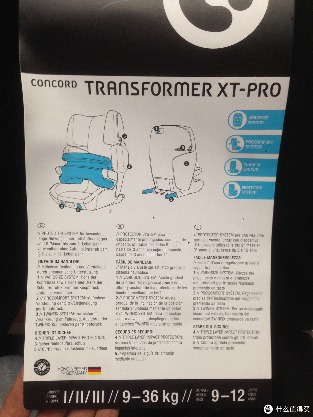 做中国好父母：concord康科德 Transformer XT Pro儿童安全座椅