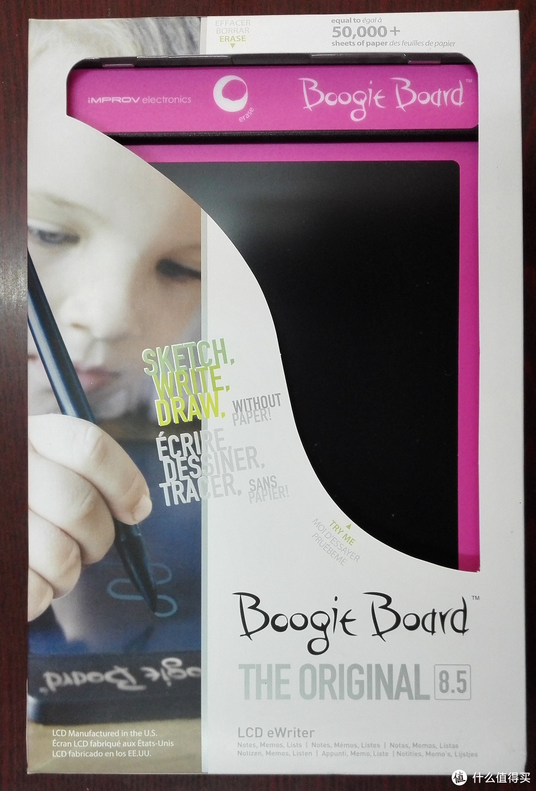 涂涂画画——女王的新玩具Boogie Board 8.5英寸LCD电子黑板