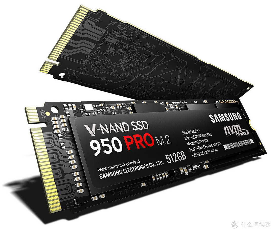 连续读取速度可达2500MB/s：SAMSUNG 三星 发布 950 PRO 旗舰固态硬盘