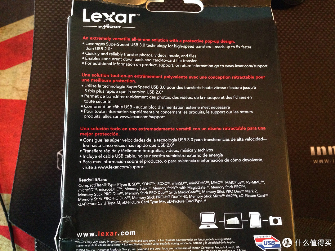 一切为了更好的工作之 Lexar USB3.0读卡器 25合一