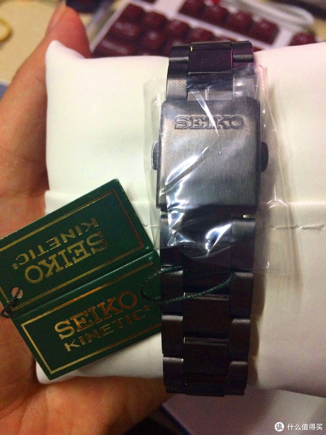 SEIKO 精工 SKA605男款人动电能不锈钢腕表