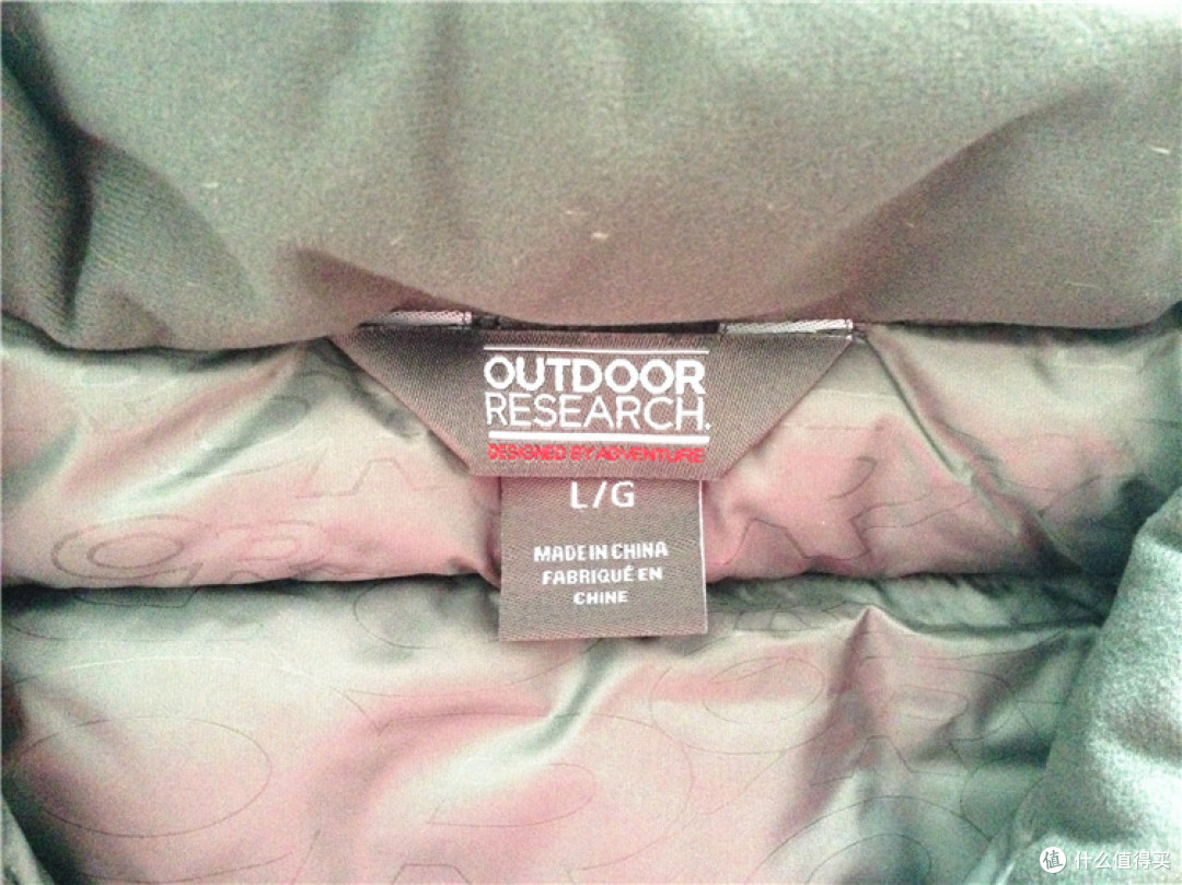 Outdoor Research 男款650轻量羽绒服，附尺寸数据