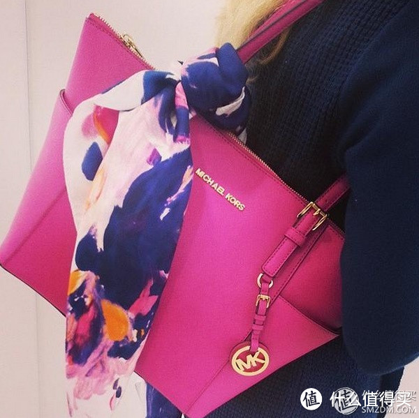 梅西海淘 MICHAEL Michael Kors Jet Set East West 女士真皮单肩包