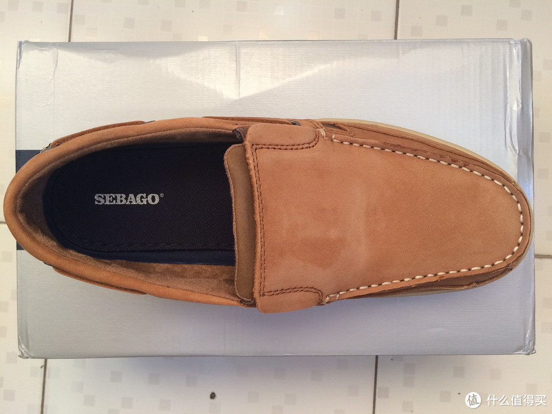 Sebago男式Blue Fin Slip-On Oxford一脚蹬真皮休闲鞋