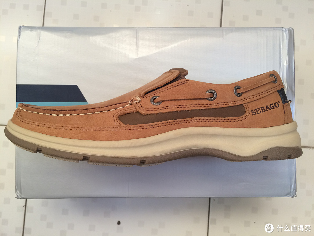 Sebago男式Blue Fin Slip-On Oxford一脚蹬真皮休闲鞋