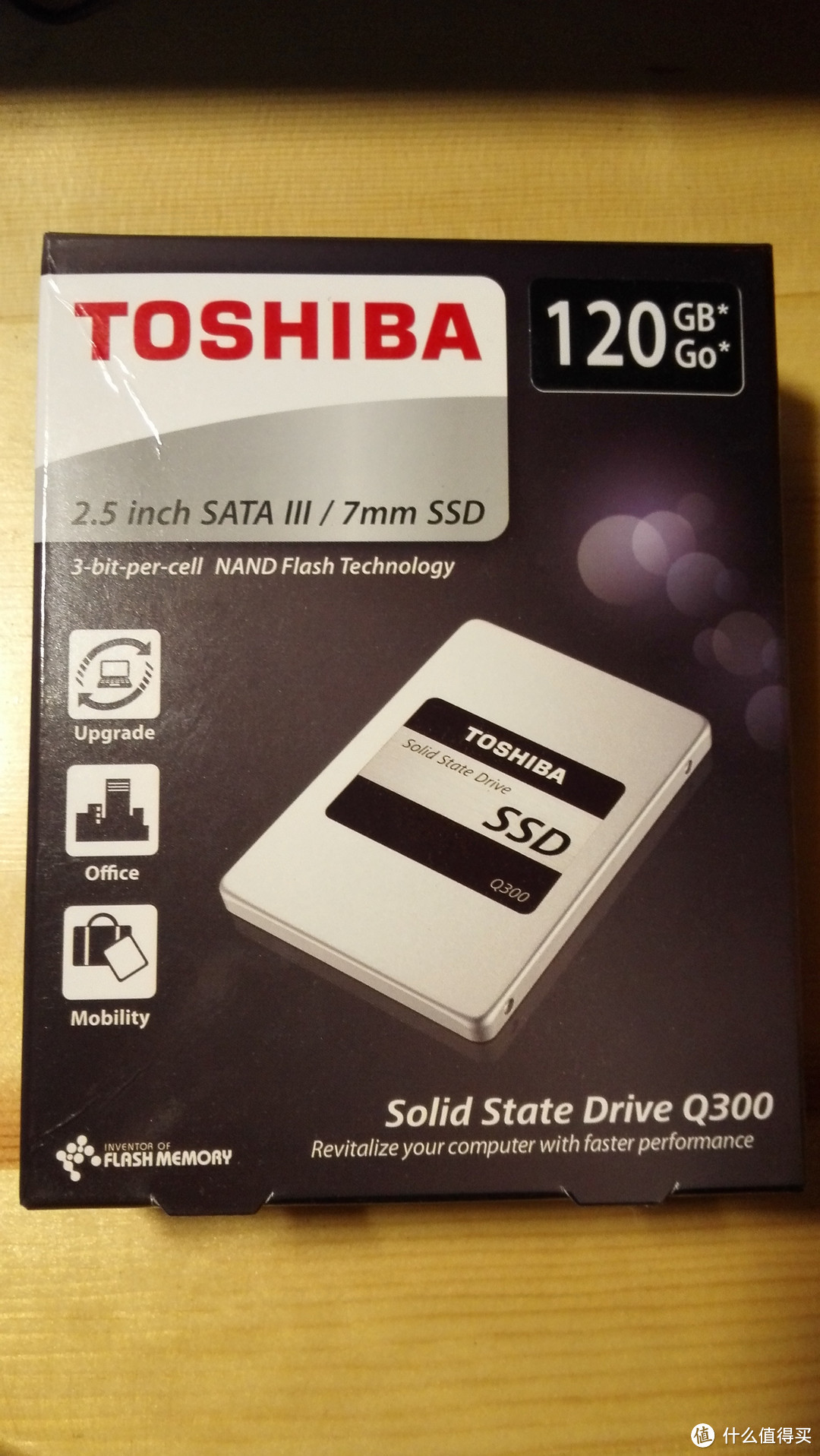 试水TLC：TOSHIBA 东芝 Q300 120G 固态硬盘 开箱简单跑分