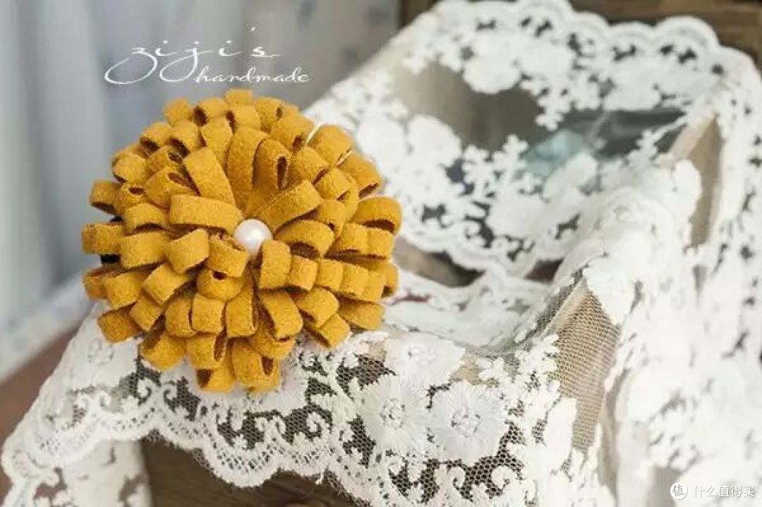 圆圆惹人爱的乒乓菊DIY发饰