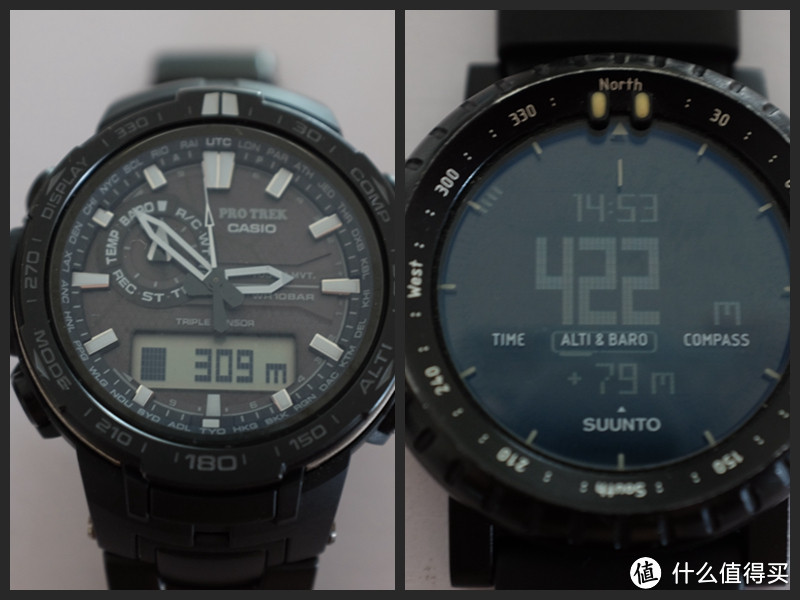 入手Casio卡西欧 PRW-6000YT-1 VS Suunto Core 户外功能简单对比