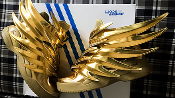 圣斗士の黄金战靴，奢华来袭：Jeremy Scott x adidas Originals Wings 3.0 Gold