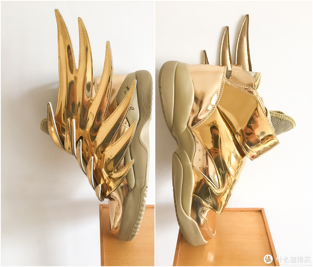 圣斗士の黄金战靴，奢华来袭：Jeremy Scott x adidas Originals Wings 3.0 Gold