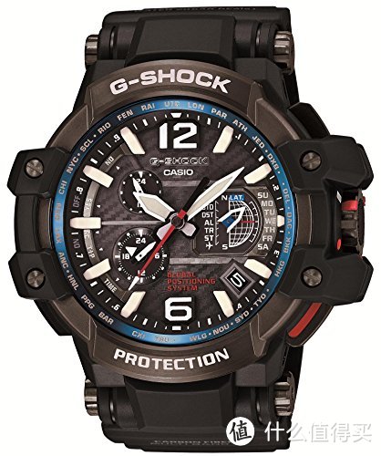 CASIO 卡西欧 G-SHOCK GWA1100FC1AJF 蓝色空霸伪开箱