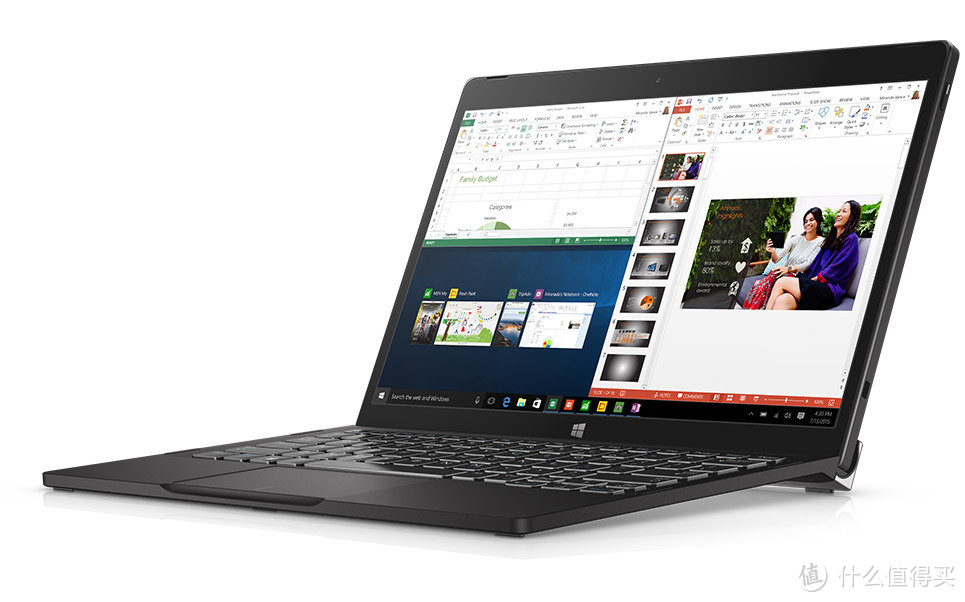 来和Surface Pro 4战一场：DELL 戴尔 发布XPS 12变形本 超窄边框4K屏幕