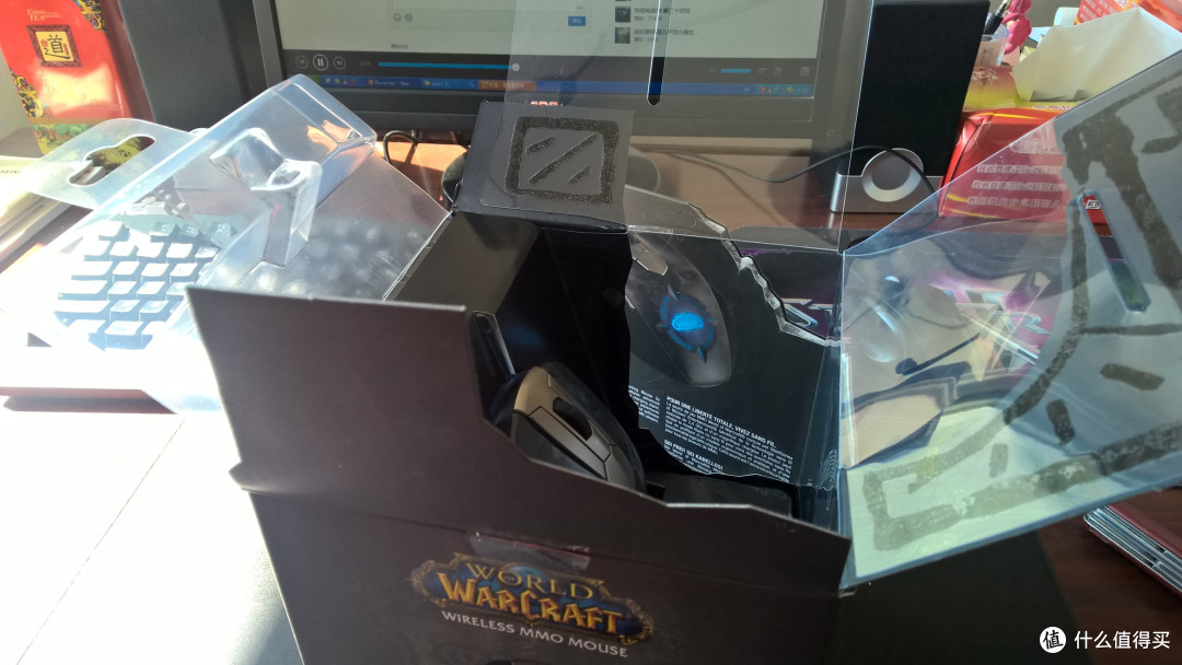 第一次海淘&开箱：steelseries 赛睿 WOW 魔兽世界 无线鼠标