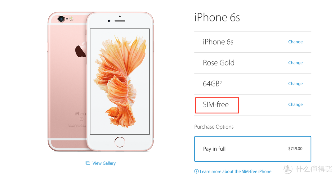 价格优势明显：Apple 苹果 美国官网提前开卖无锁iPhone 6s/6s Plus