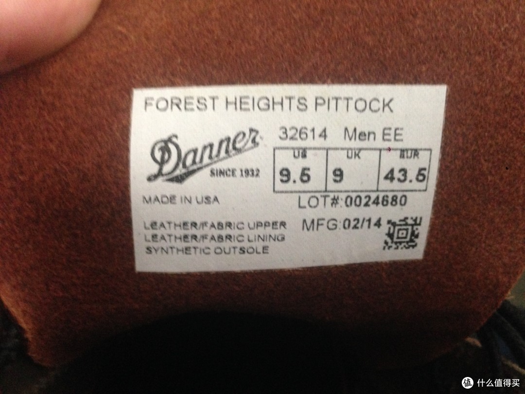 Danner 丹纳 Forest Heights Pittock 男款真皮短靴