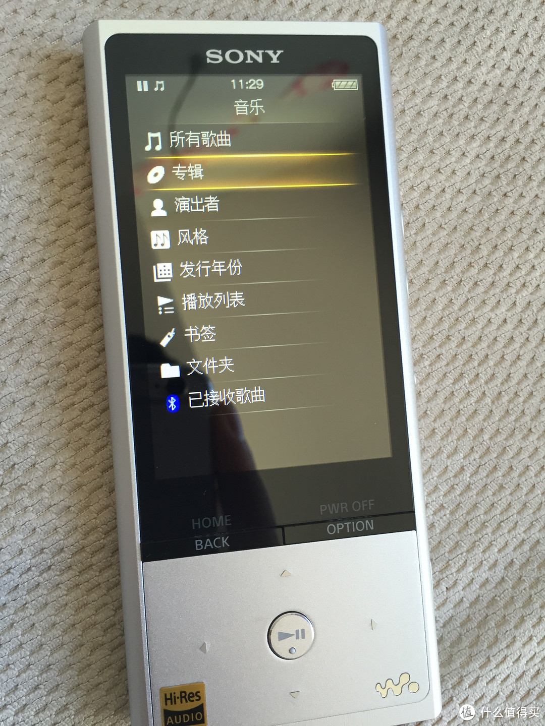 小白试玩 SONY 索尼 NW-ZX100 MP3播放器