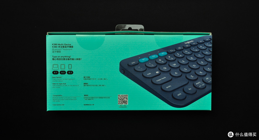 Logitech 罗技 K380 蓝牙键盘 开箱体验