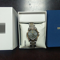 Diors的钢带：晒美亚白菜光动能 SEIKO 精工 SNE098 男款腕表