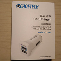 QC2.0设备普及时代到来 — CHOETECH 30W 双USB车载充电器