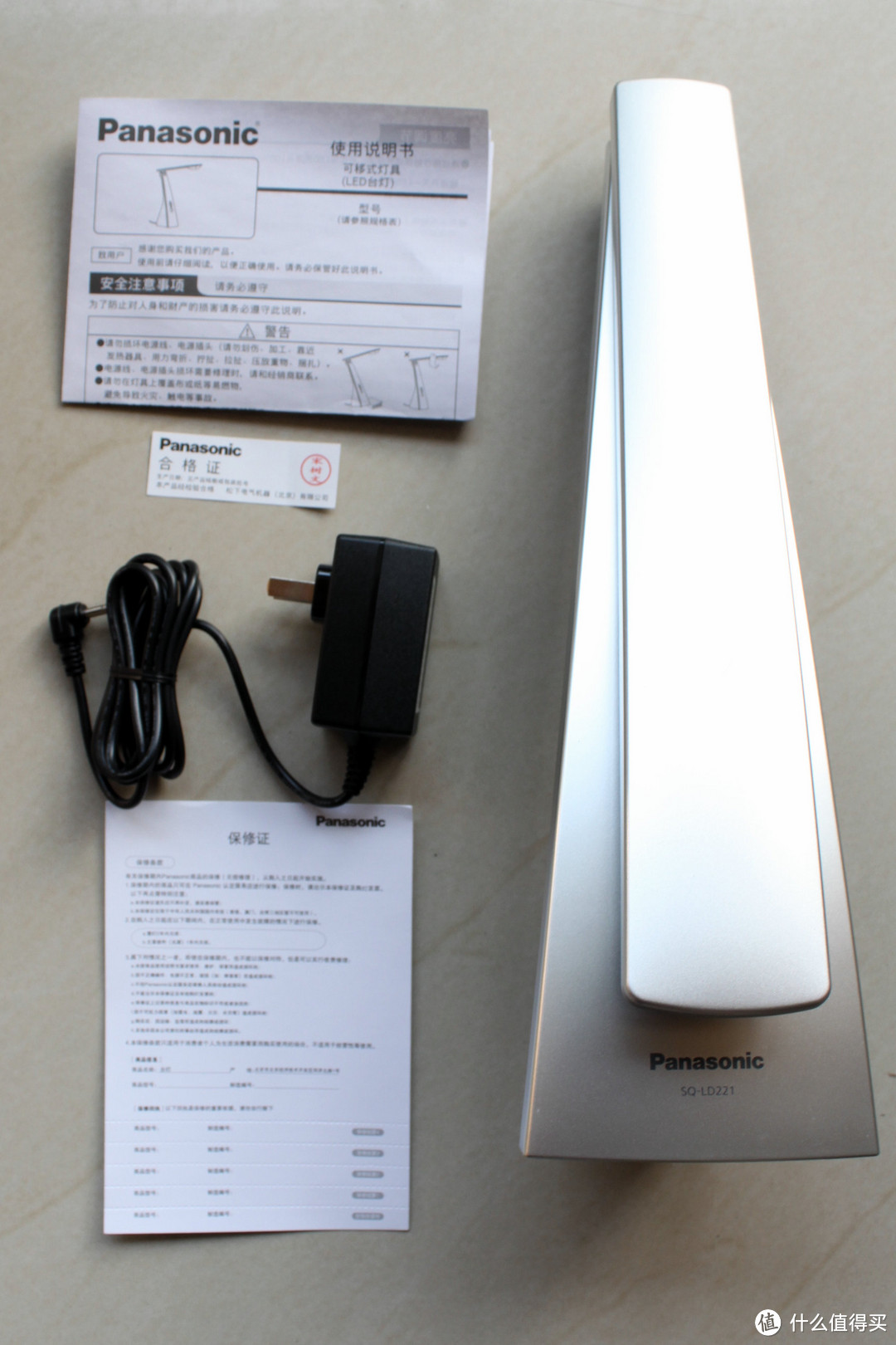 Panasonic 松下 SQ-LD221-S72 LED可折叠护眼台灯 VS PHILIPS 飞利浦 30089 台灯