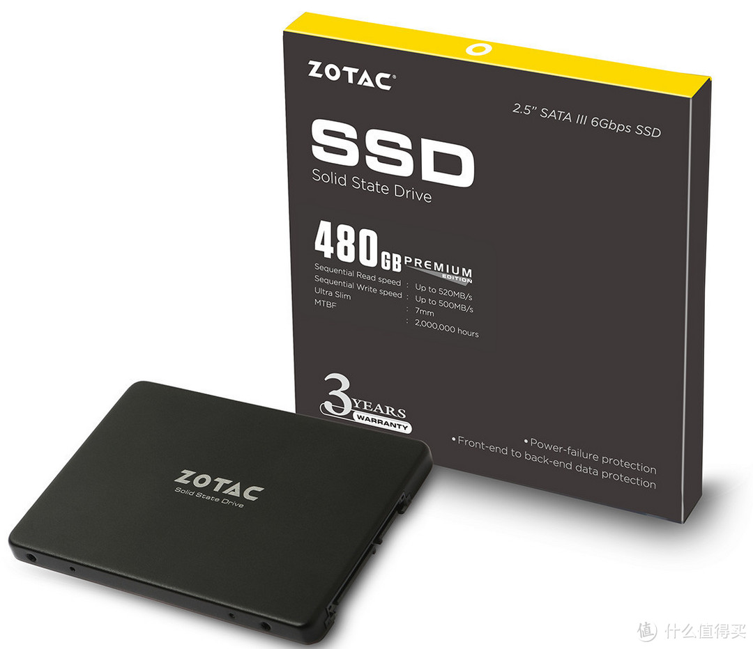 最高512MB DDR3缓存：ZOTAC 索泰 正式发布 首款固态硬盘产品