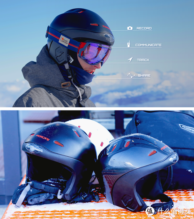 内置4K摄录机：可记录运动、实时语音的多功能滑雪头盔Forcite Alpine Helmet开启预订