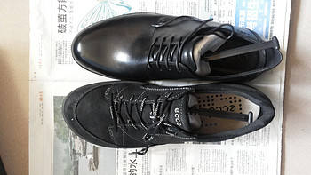两双爱步的对比：Biom Brip Oxford徒步鞋&正装皮鞋