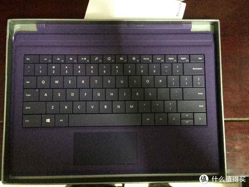 入手surface pro 3 紫色原装键盘