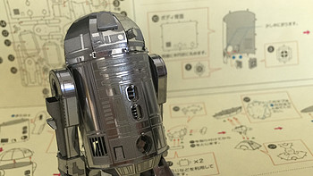 为星战预热：日淘 R2D2 刻蚀金属拼插模型拼装记