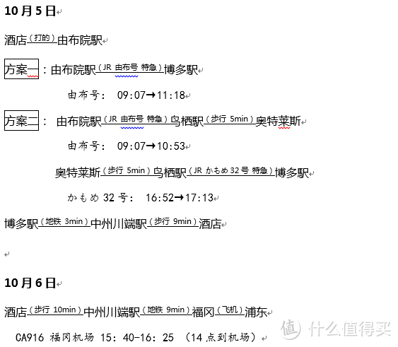 前言+总行程+交通篇