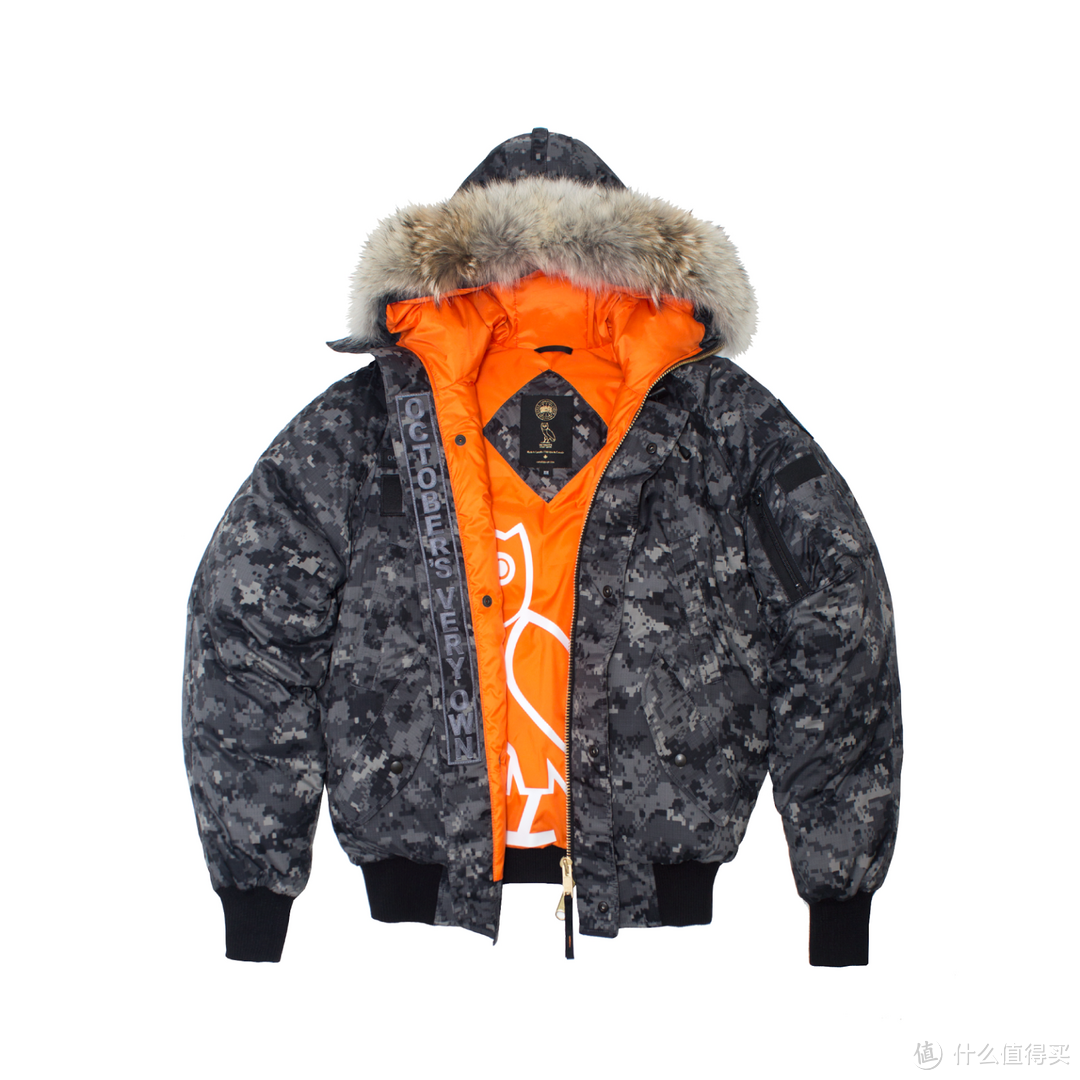 【真人秀】Canada Goose OVO Chilliwack Bomber限量联名数码迷彩羽绒服上身